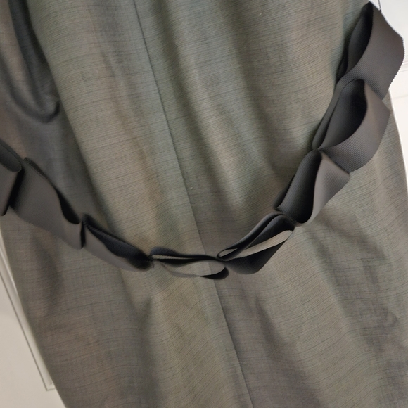 Poleci Classic Gray Overcoat Relaxed Fit Formal Evening Designer Jacket, 6 - Picture 6 of 10